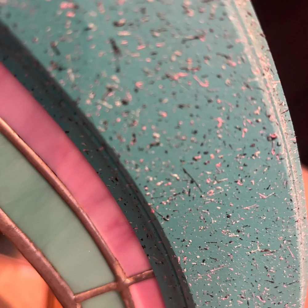 David Martinez Navajo artist. Turquoise Round Wall Mirror with price tag 1990’s